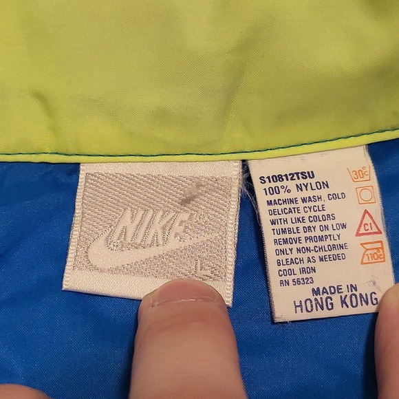 VTG Nike Y2K Mens Size L Large Silver Tag Colorblock Retro Windbreaker Jacket - Picture 4 of 12